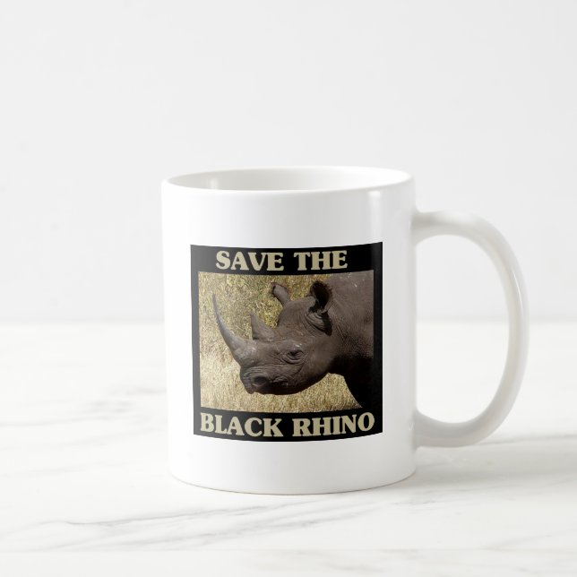 Save the Black Rhino Coffee Mug (Right)