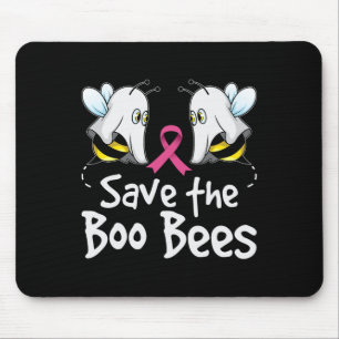 Save The Boo Bees Breast Cancer Awareness Hallowee Mouse Mat