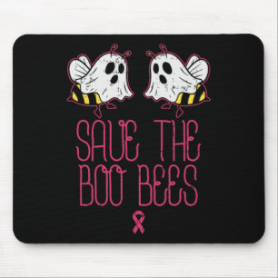 Save The Boo Bees Breast Cancer Awareness Hallowee Mouse Mat