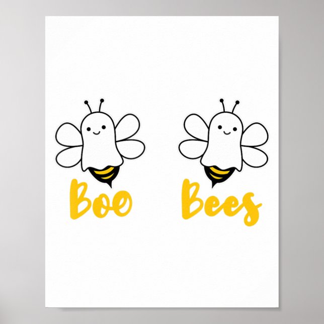 Save The Boo Bees Breast Cancer Awareness Hallowee Poster (Front)