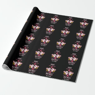 Save The Boo Bees Breast Cancer Women Halloween Wrapping Paper