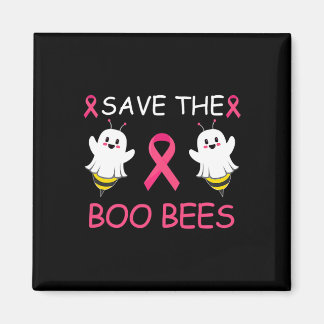 Save The Boo Bees Halloween Fun Breast Cancer Awar Magnet