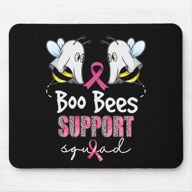 Save The Boo Bees Support Squad Breast Cancer Awar Mouse Mat (Front)