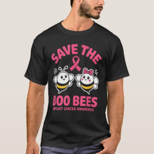 Save The Boobees Boo Bees Breast Cancer Halloween T-Shirt
