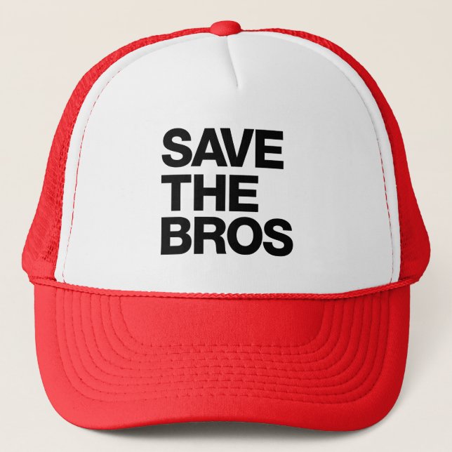 Save the Bros Hat - Red (Front)