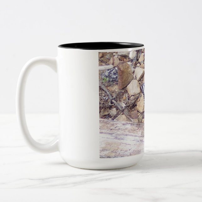 Save the Butterflies North/South Mugs--North  Two-Tone Coffee Mug (Left)