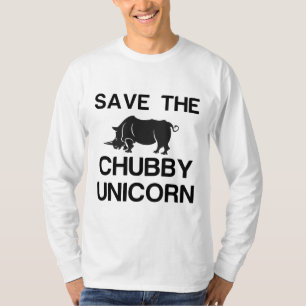 SAVE THE CHUBBY UNICORN RHINO T-Shirt