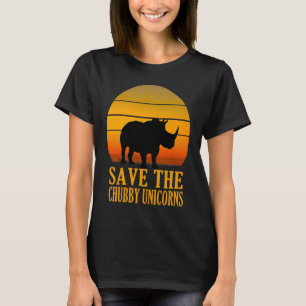 Save The Chubby Unicorns Mens Womens Kids Vintage T-Shirt