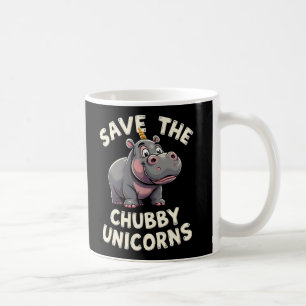 Save The Chubby Unicorns Rhino Animal Rights Coffee Mug
