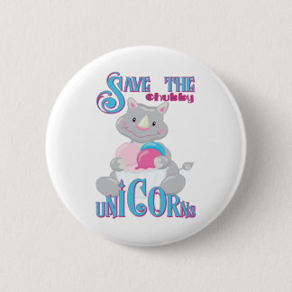 Save the Chubby Unicorns-RTLXg 6 Cm Round Badge