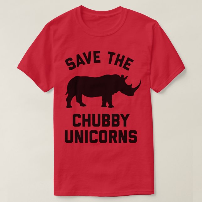 Save the Chubby Unicorns T-Shirt (Design Front)
