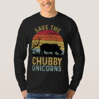 Save The Chubby Unicorns Vintage Funny Rhino Anima