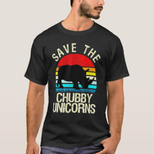 Save The Chubby Unicorns Vintage Rhino 3 T-Shirt