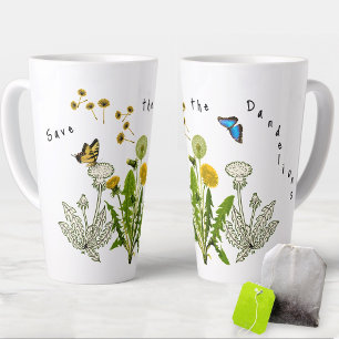 Save the Dandelions Nature Design Latte Mug