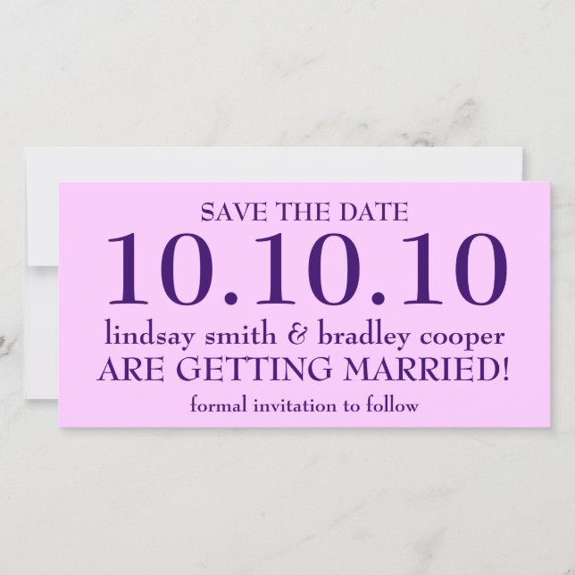 SAVE THE DATE (Front)