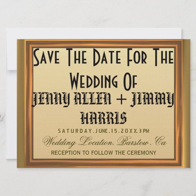 Save The Date (Front)