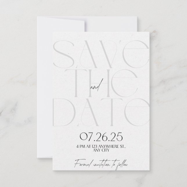 Save the Date  (Front)