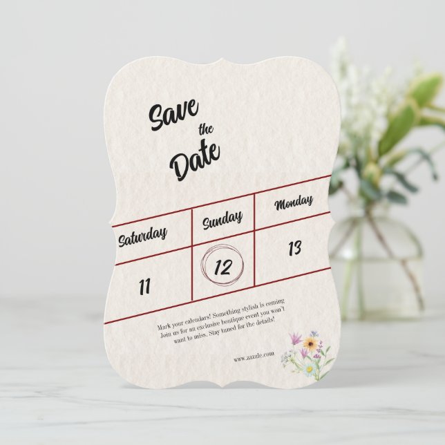 Save the Date (Standing Front)