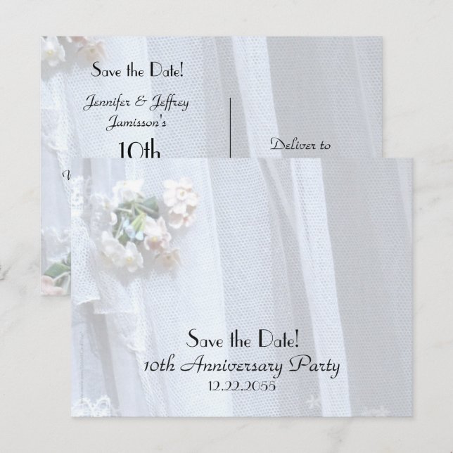 Save the Date 10th Anniversary Announcement (Front/Back)