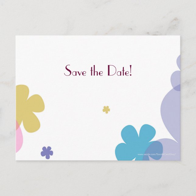 Save the Date 10th Anniversary Party Minimalist Announcement Postcard (Front)