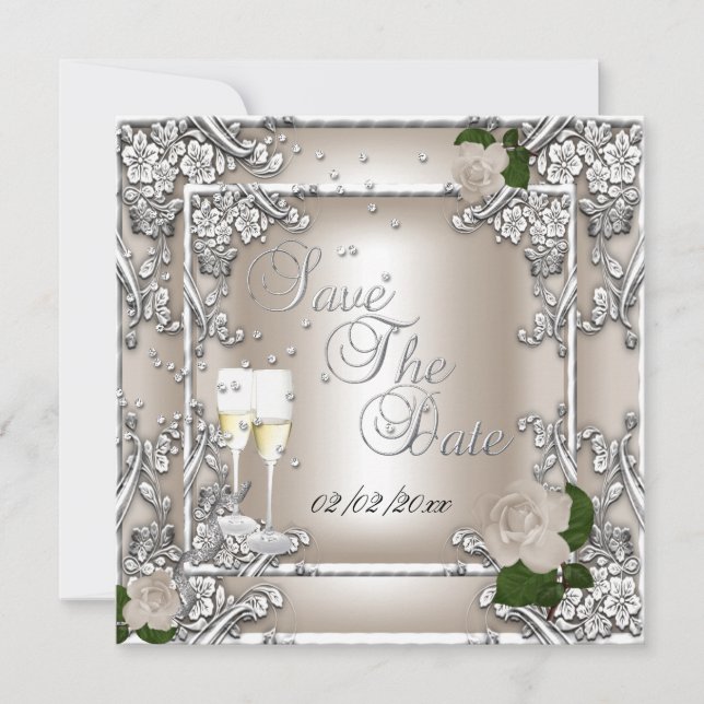 Save The Date 25th Anniversary Wedding (Front)