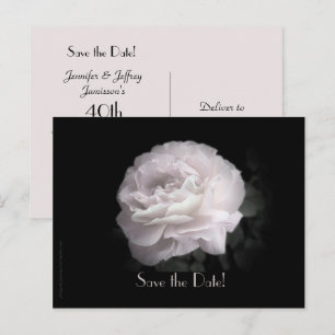 Save the Date 40th Anniversary Party Announcement  Postcard