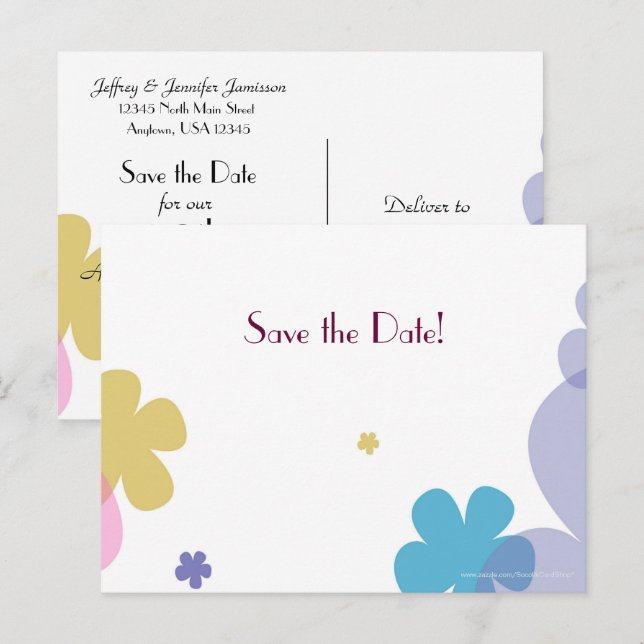 Save the Date 50th Anniversary Party Invitation (Front/Back)