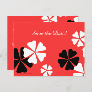 Save the Date 50th Birthday Party Red Announcement Postcard
