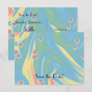Save the Date 55th Birthday Celebration Postcard