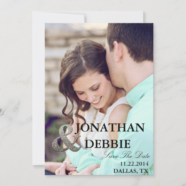 Save the Date 5x7 Post Card look (Front)