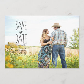 Save the Date 5x7 Post Card look