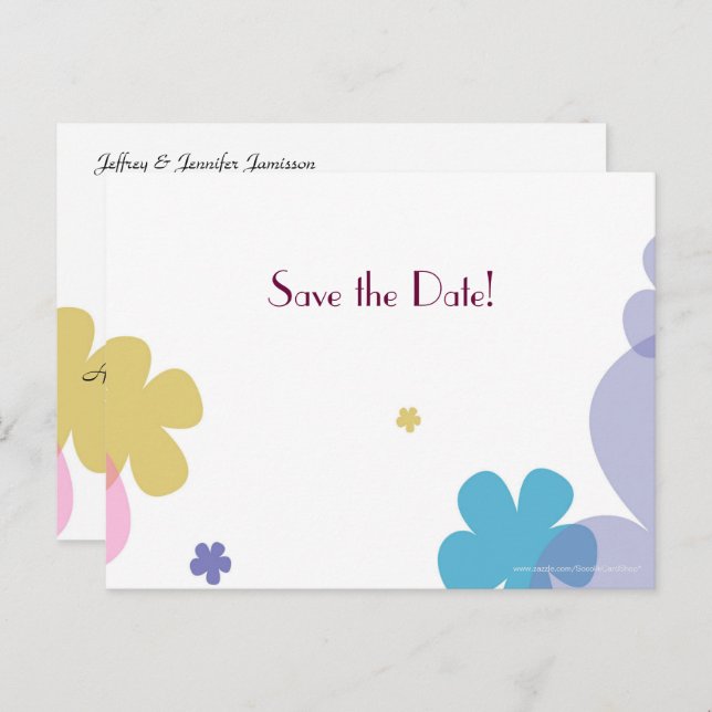 Save the Date 60th Anniversary Party Postcard (Front/Back)