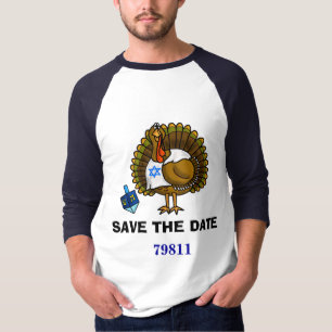 Save The Date 79811 Thanksgivukkah T-Shirt