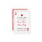Save The Date Ace of Hearts Red Wedding Invite
