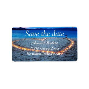 Save the date address labels