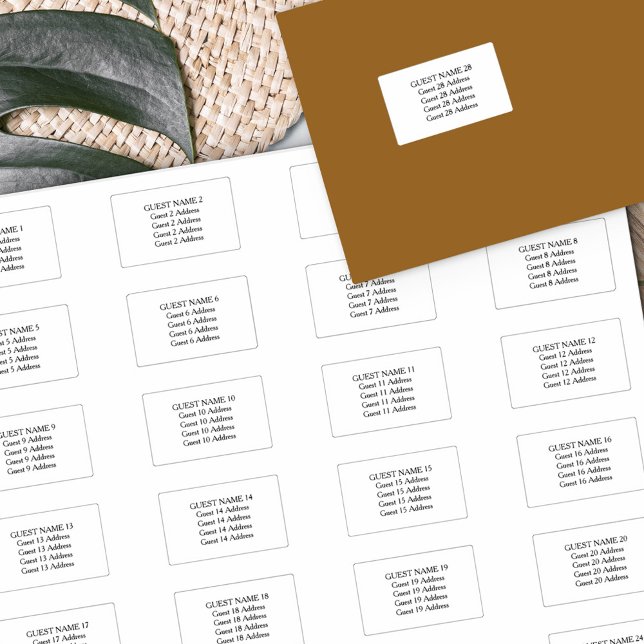 Save the Date Address Labels for 28 Envelopes (Creator Uploaded)