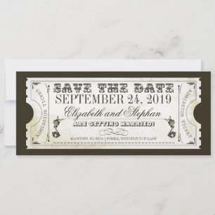 save the date admission tickets
