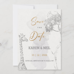Save The Date African Theme Invitation Design