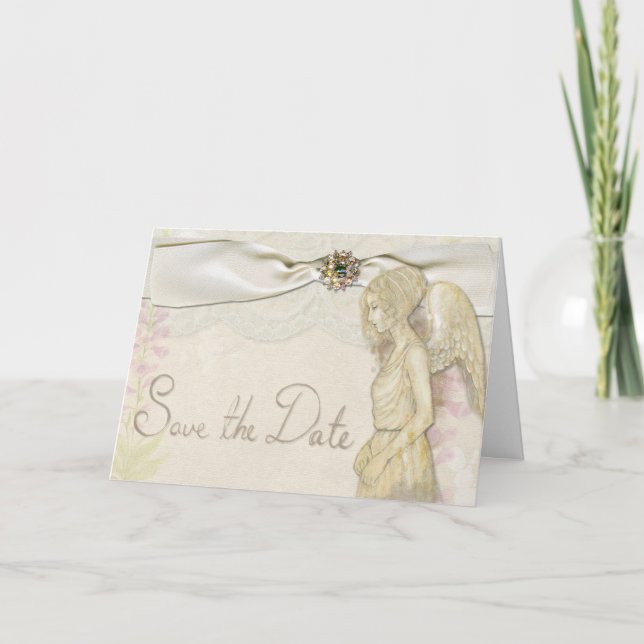 Save The Date Angel Card (Front)