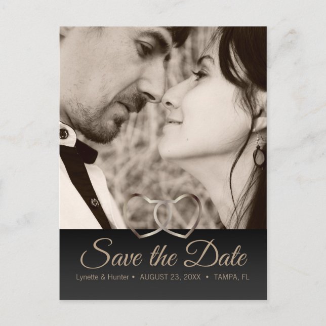 Save the Date - Anniversary - Diy Photo Postcard (Front)