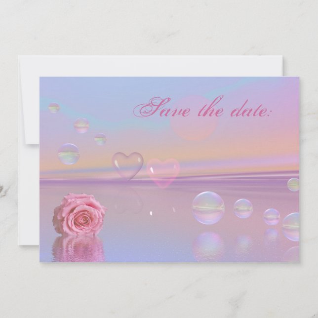 Save the date announcement card (Front)