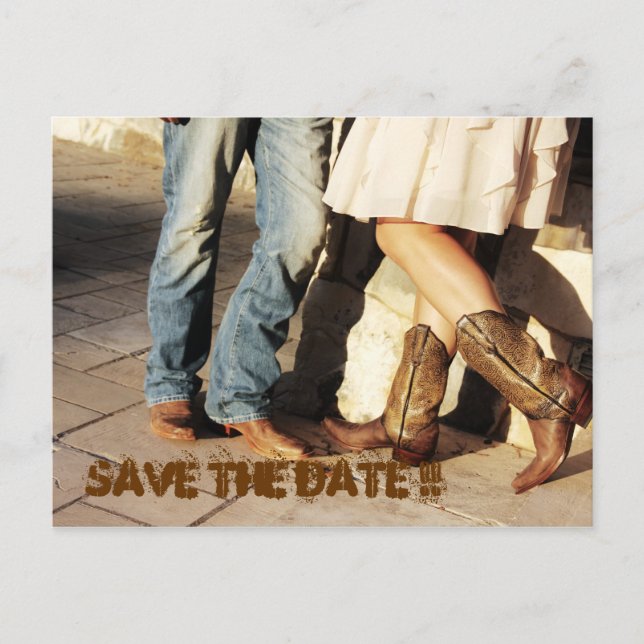 Save The Date Announcement Postcard (Front)