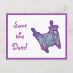 Save the Date Announcement Postcard<br><div class="desc">Bat Mitzvah</div>