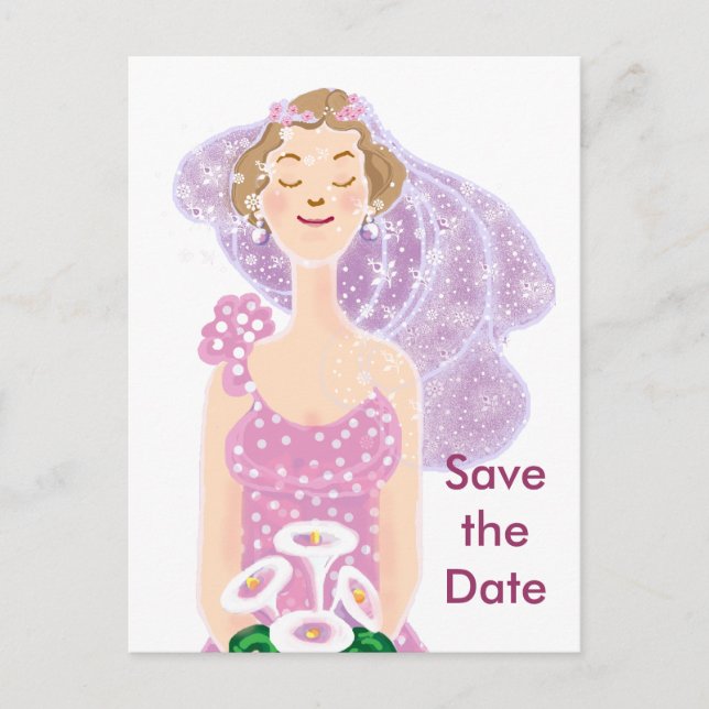 Save the date announcement postcard (Front)