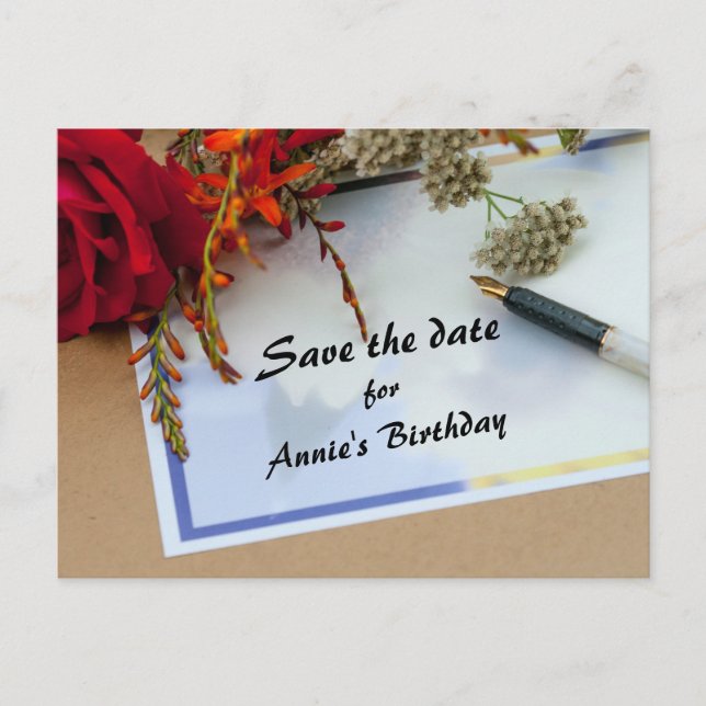 Save The Date Announcement Postcard (Front)
