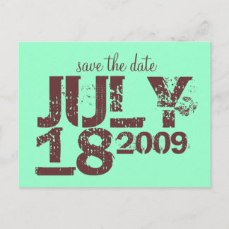Save the Date Announcement Postcard