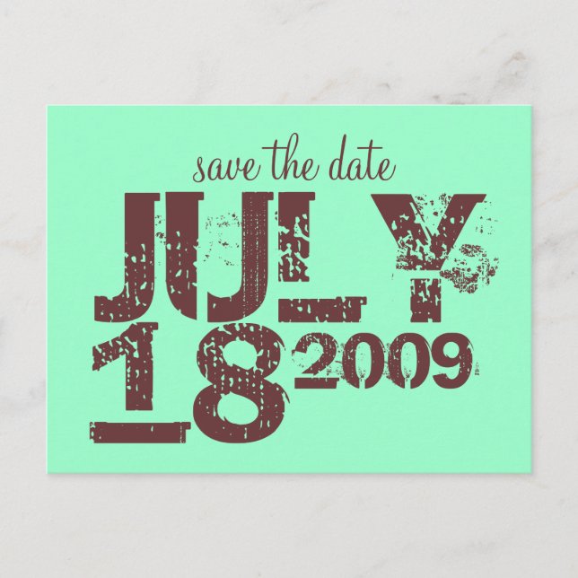 Save the Date Announcement Postcard (Front)