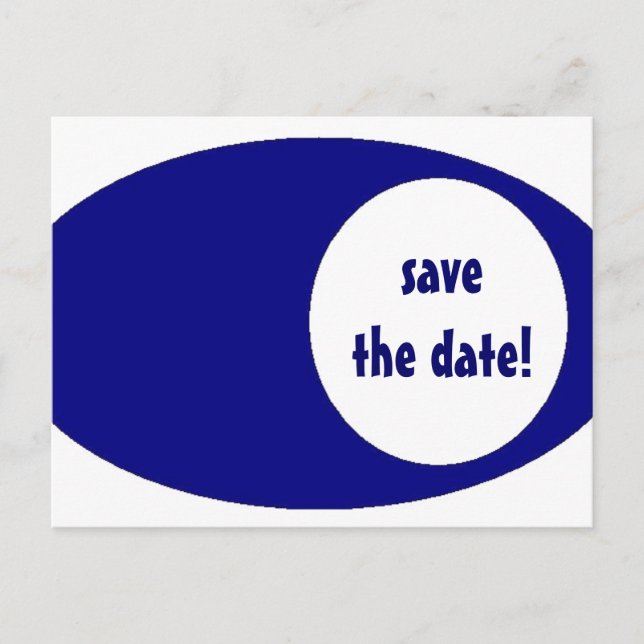 save the date! announcement postcard (Front)