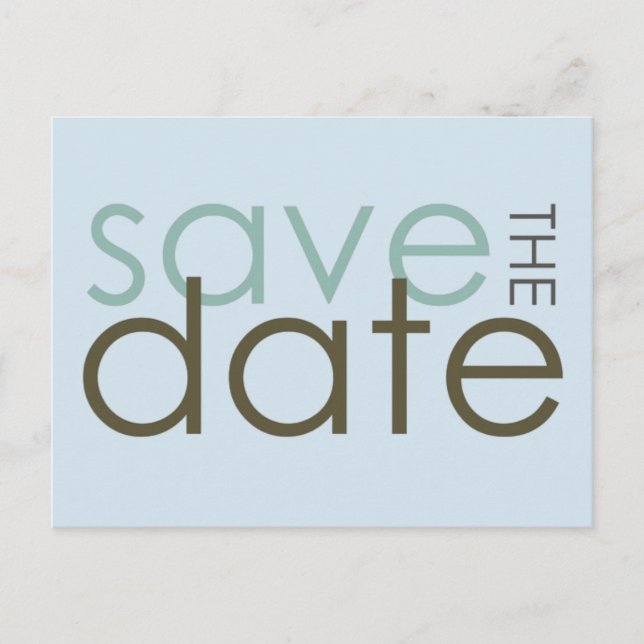 Save the Date Announcement Postcard (Front)