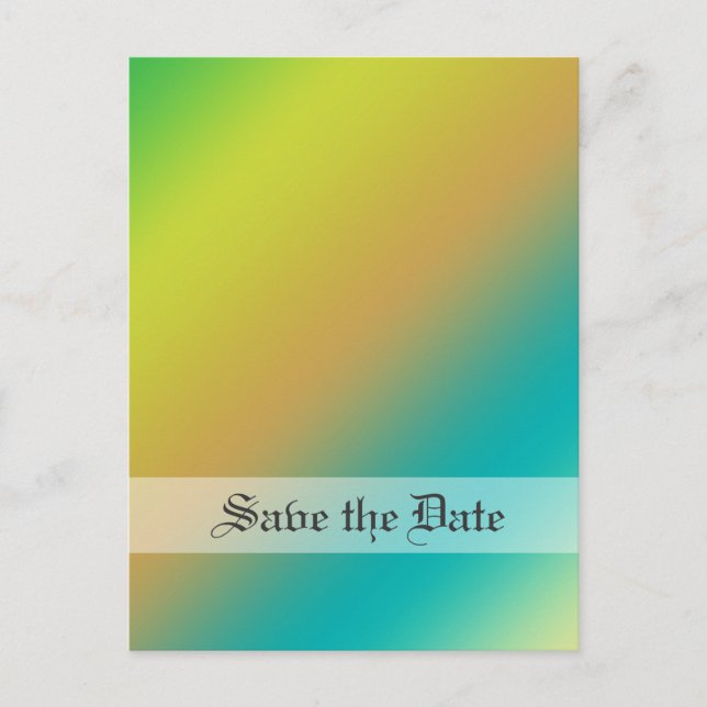 save the date announcement postcard (Front)